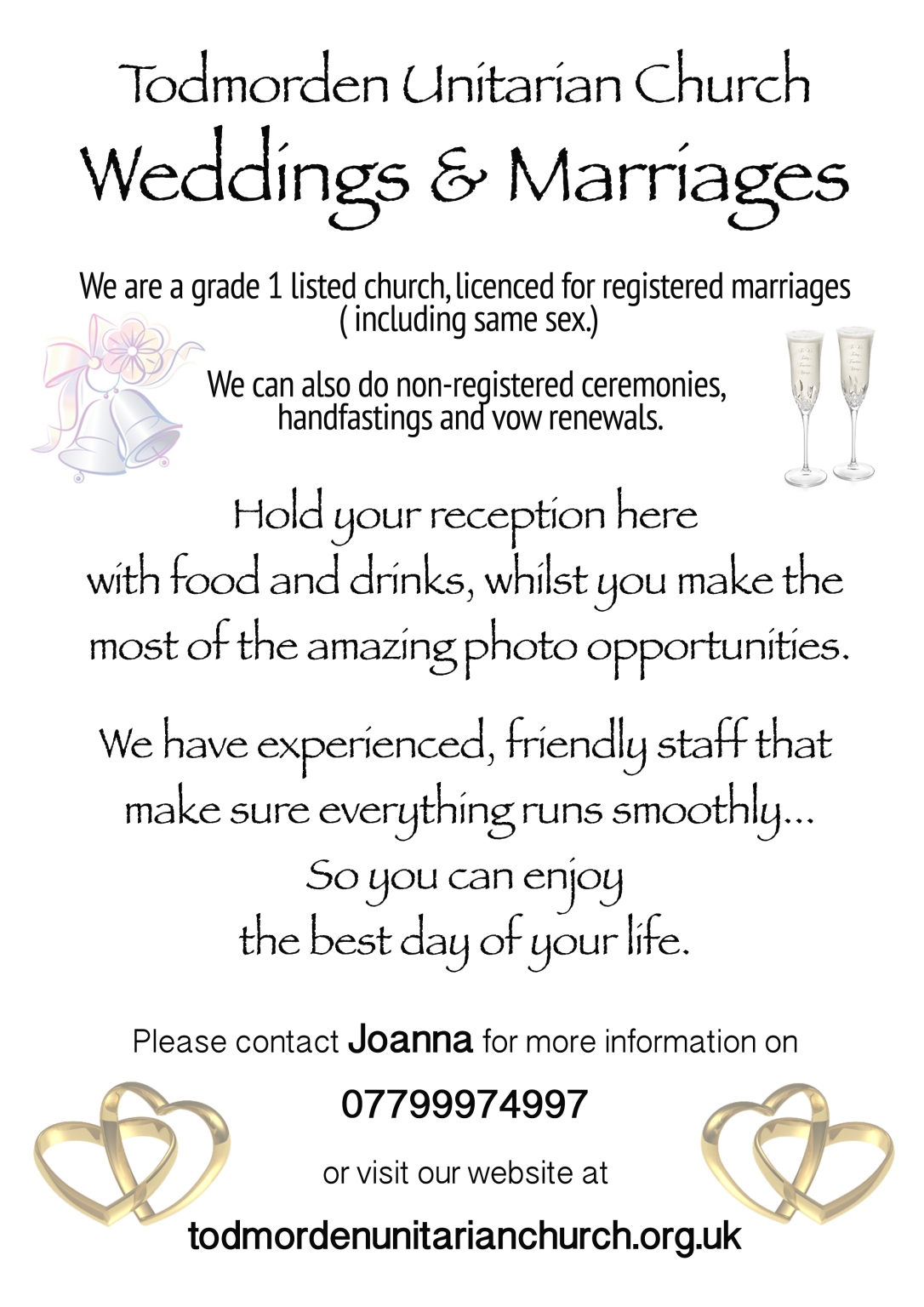 TUC wedding contact details